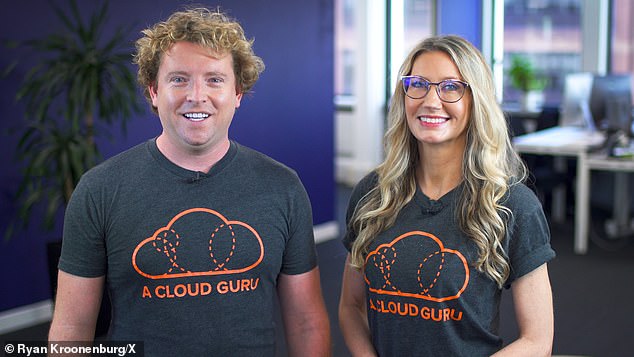 Mr. Kroonenburg created an online education company called A Cloud Guru with his brother Ryan (left) and eventually sold it with guidance from Ms. Kroonenburg (right) for $2 billion in 2021