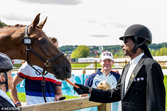 The rapper even fed some horses despite his fear of riding them, as previously revealed on TV.