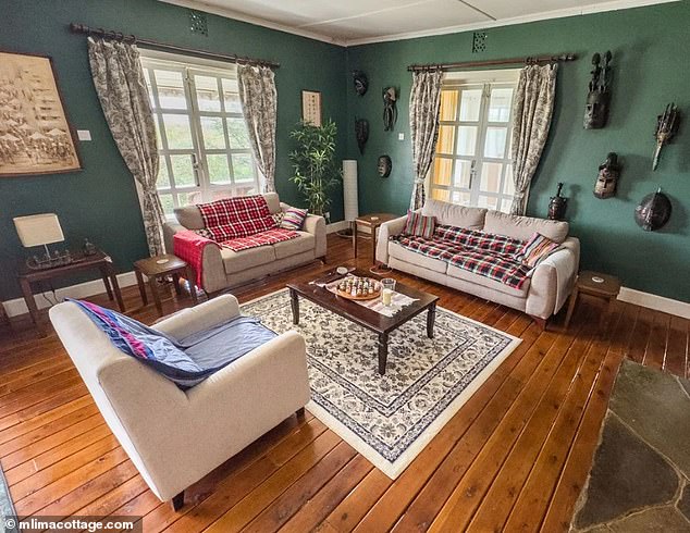 Photographers and wildlife enthusiasts alike can rent one of Mlima Cottage's three spacious en-suite bedrooms for US$250 (AUD384.80) per night, or they can rent exclusive use of the entire cottage for US$1,400 (AUD2,154.89) per night.