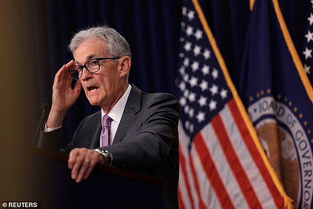 U.S. Federal Reserve Chairman Jerome Powell kept benchmark borrowing costs unchanged at a 23-year high at his latest meeting