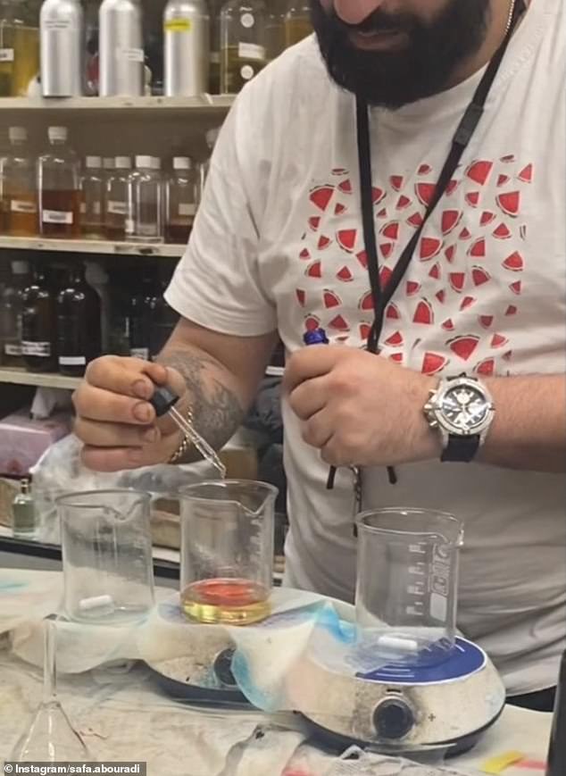 Ali Jalloul of Jalu Fragrances mixes perfumes to order in the back of a Rockdale convenience store