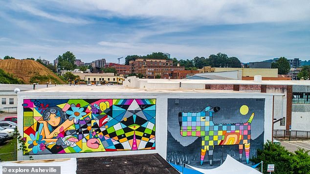 Pictured: Murals in the South Slope Cultural District of Asheville, North Carolina