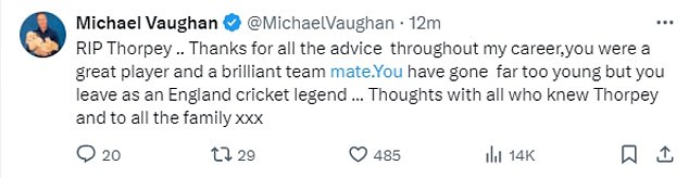 1722847314 459 Former England captain Michael Vaughan and Test skipper Ben Stokes