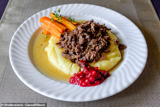 Sautéed reindeer with lingonberry sauce, seen above, is a popular Finnish dish and a traveler's favorite (file image)