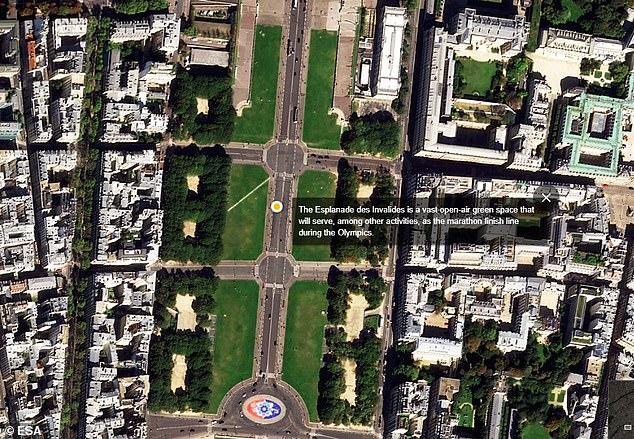 To the northeast is the Hôtel des Invalides, a complex housing museums and monuments relating to French military history, as well as a hospital and a nursing home for veterans.