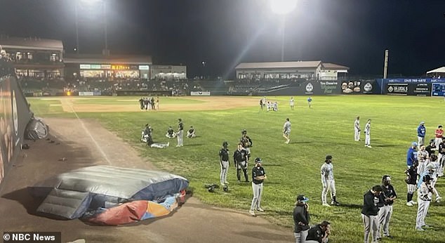 The accident occurred at Regency Furniture Stadium, where families had gathered to watch the Southern Maryland Blue Crabs play.