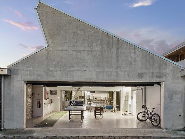 The most outstanding feature of this house is undoubtedly the double garage, which Valentic affectionately calls his 