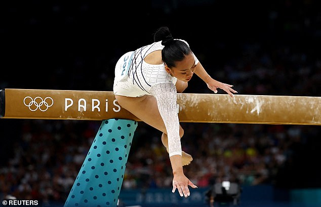 Lee, who has already claimed two bronze medals at this summer's Games, was performing brilliantly before her mistake.