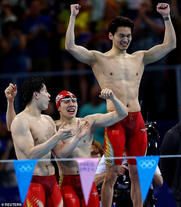 China took the gold, inflicting the United States' first ever defeat in the event.