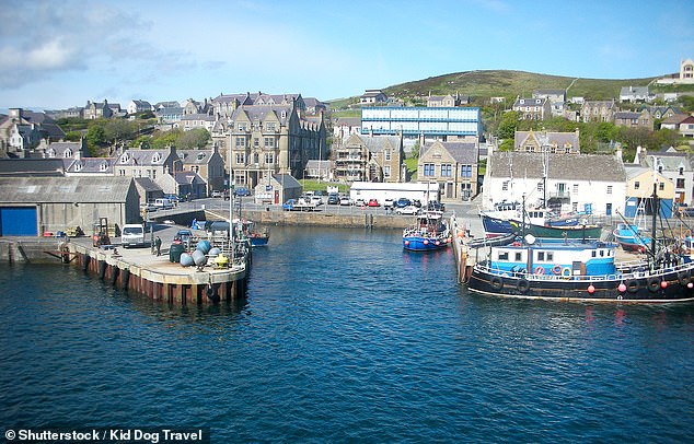 'In Kirkwall (pictured above), the capital of Orkney, our guide Paul treats Amy, a pastry chef, to a visit to Barony Mill, one of the oldest working ancient grain mills in the UK,' says Lesley.