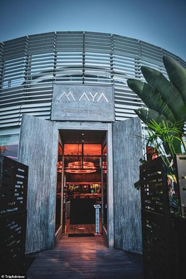 On the last night of their vacation, mother and daughter went out to dinner at Maya Restaurant and Lounge in Rabat, where they had eaten before.