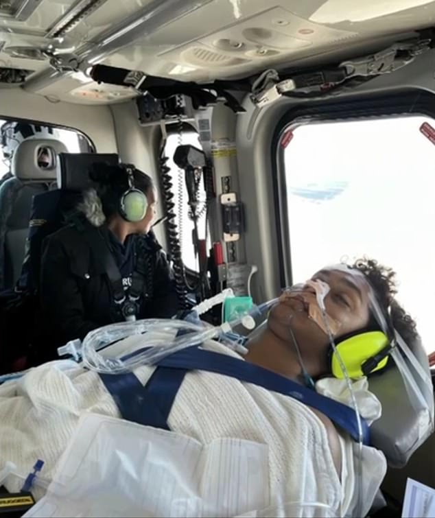 The day after complaining of headaches, Chance fell into a coma and was flown to Melbourne.