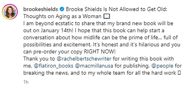 1722904611 537 Brooke Shields reveals the cover of her new book Brooke