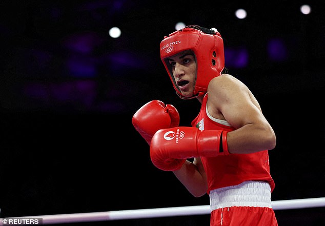 Lin and Imane Khelif (pictured) are being used as pawns in the political war between the International Olympic Committee and the International Boxing Association.