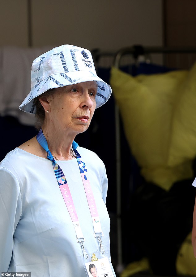 Princess Anne's decision to wear a bucket hat while watching the Paris Olympics did not impress Master Chef critic William Sitwel