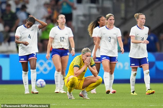 Defender Alanna Kennedy had a mediocre Olympics by her own standards (pictured after losing 2-1 to the U.S. women's team)