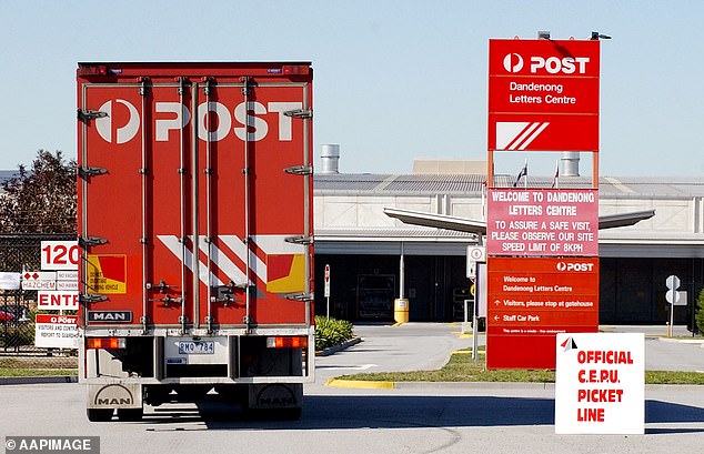 An Australia Post spokesperson said the organisation remains committed to its sustainability goals, including a net-zero emissions target by 2050 despite the latest announcement (file image)