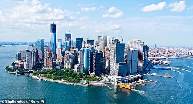 New York City in the United States is also on the list of the 20 most beautiful destinations in the world (file image)