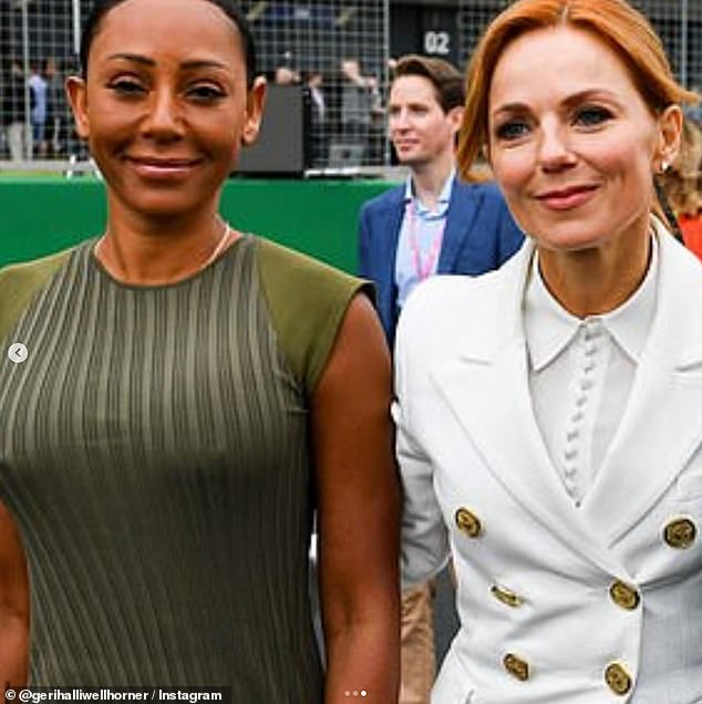 As well as throwbacks to their Spice Girls heyday, Geri also shared more recent images with Mel by her side.