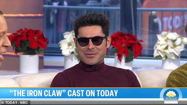 In December 2013, Zac again raised concerns when he wore a pair of dark sunglasses while appearing on The Today Show.