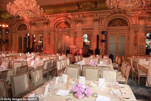 The Peninsula Hotel apologized to the tennis star just two hours after she posted her complaint on X. Pictured: General view of the dining room during the Amfar Gala at the Peninsula Hotel in Paris on June 30, 2019