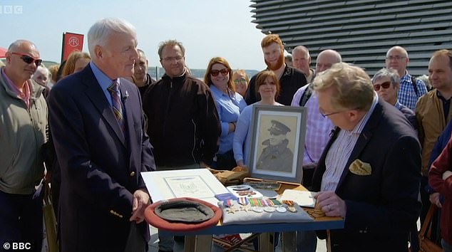 When it came to putting a value on the items, the BBC star said the medals alone were worth around £200.