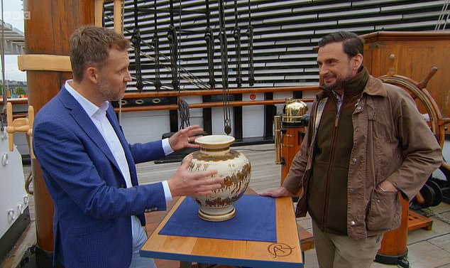 The guest told the expert at RRS Discovery in Dundee on Sunday's episode that he had inherited it from someone very close to him and was emotional remembering his boss.