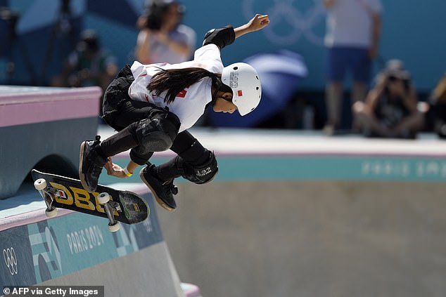 The youngster has been skating professionally for the past two years before her Games debut.