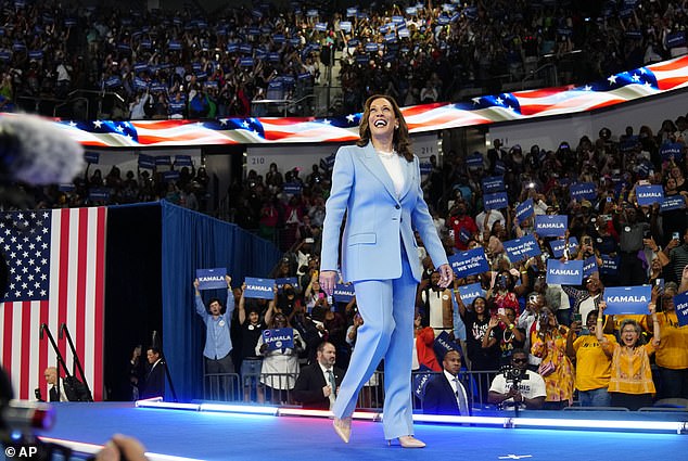 Vice President Kamala Harris took over Joe Biden's 2024 campaign after the president ended his reelection bid and a few days later secured the support of enough Democratic delegates to become the presumptive nominee.