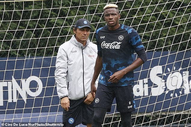 Osimhen has not played in pre-season under new Napoli coach Antonio Conte