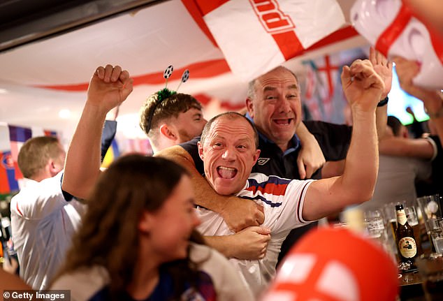 Big takers: Euro final between England and Spain led to increased spending at the pub