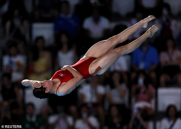 Spendolini-Sirieix missed out on a medal in the women's 10m platform final