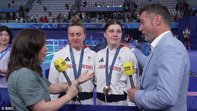 Andrea (second from right) is the daughter of First Dates presenter Fred Sirieix (right).