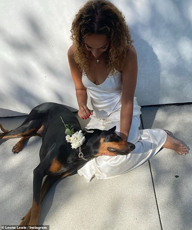 The X Factor star also shared several snaps of her Doberman Zion who she lost two years ago.