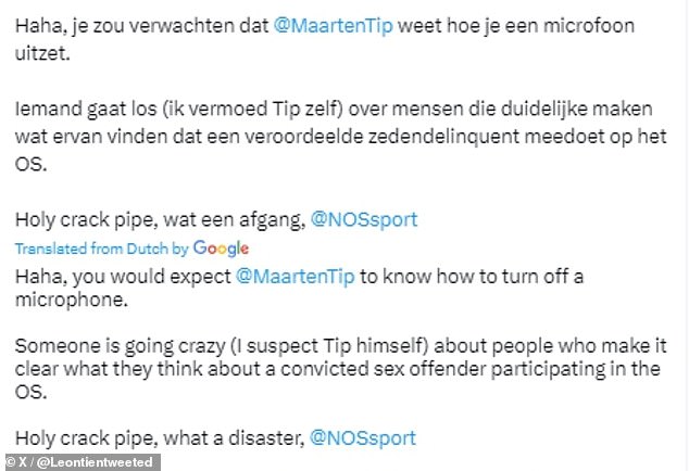 1722965895 85 A Dutch journalist is under fire after lashing out at