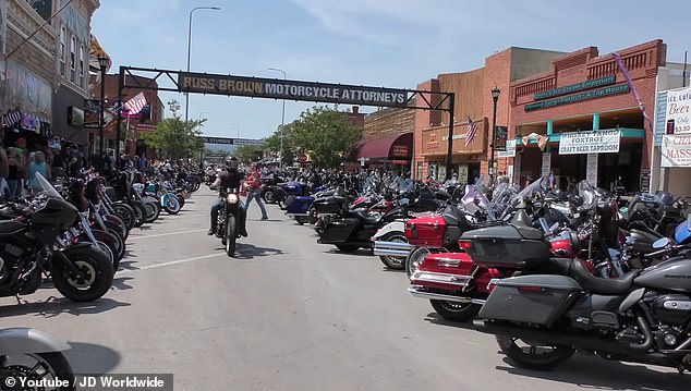 This year seems no different, with bikers enjoying their time in the city with drinks and dancing, only one of which seemed to be appealing to the UFC star.