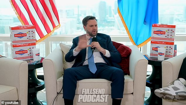 JD Vance appears on the Full Send podcast, a show hosted by Kyle Forgeard