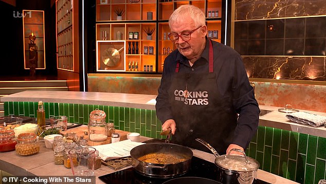 During the chaotic episode, Christopher also struggled to make his flatbread and his curry ended up tasting bitter due to burnt spices, meaning the judges sent him off to the cooking competition.