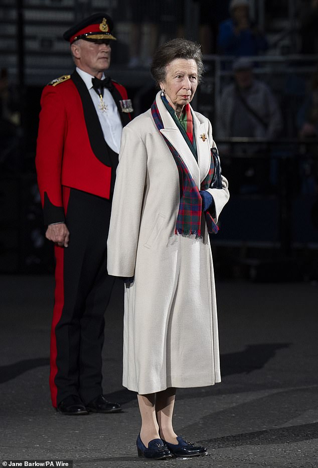 Princess Anne has been doing the quiet honours of cheering on the Great Britain team.