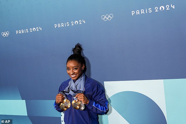 Biles won four medals to bring her total tally to 11 and is now the most decorated gymnast in history.