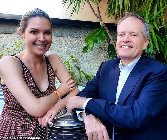 Mrs Carter with Labor MP Bill Shorten