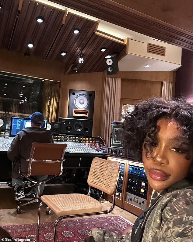 SZA, who suffers from ADHD and anxiety, has announced two singles (Saturn and Cry Baby) from her third studio album Lana, which Top Dawg Entertainment and RCA Records will release later this year (pictured July 4).