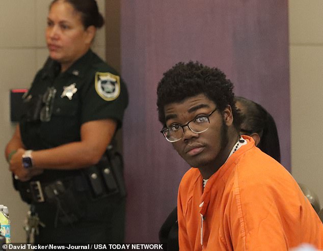 Brendan Depa, who pleaded guilty to charges related to assaulting a teacher's aide, is photographed in court Tuesday during his sentencing hearing.