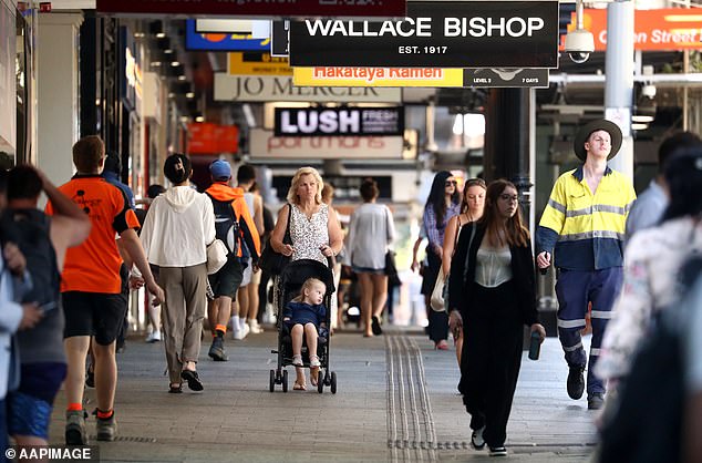 But the $1.09 billion-plus earner, who has been employed by the Reserve Bank since 1985, said she understood what it was like to struggle financially (pictured is Brisbane's Queen Street shopping centre).