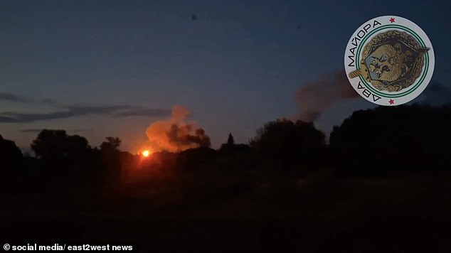 Plumes of smoke rise in the Kursk border region as Russia claims Ukraine has launched an attack