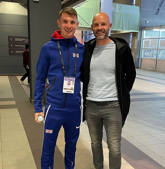 George Mills with his father, former Premier League star Danny Mills