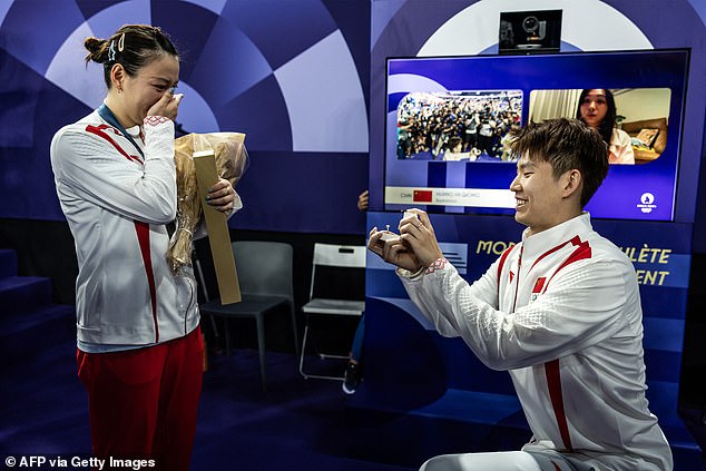 This is the second proposal by an athlete after those of Chinese badminton players Huang Ya Qiong (left) and Liu Yuchen.