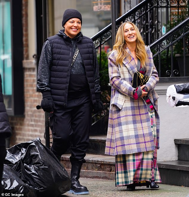 Ramirez previously played Che Diaz in the Sex and the City reboot; he is seen above in character with Sarah Jessica Parker (seen March 2023)