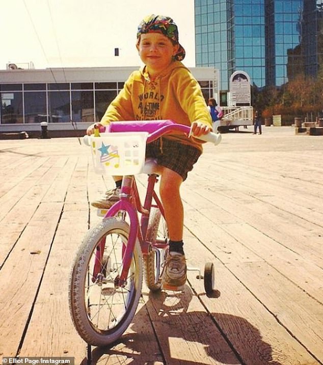 Elliot (pictured as a child) admitted that he was often picked on, made fun of and given nicknames on a daily basis, especially since he was already 