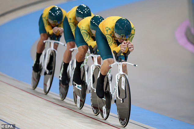 Leahy helped Australia secure a gold medal in the men's team pursuit.